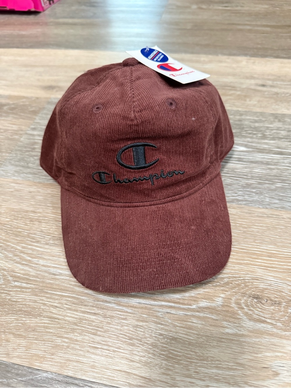 Champion Corduroy Baseball Cap in Rust Brown